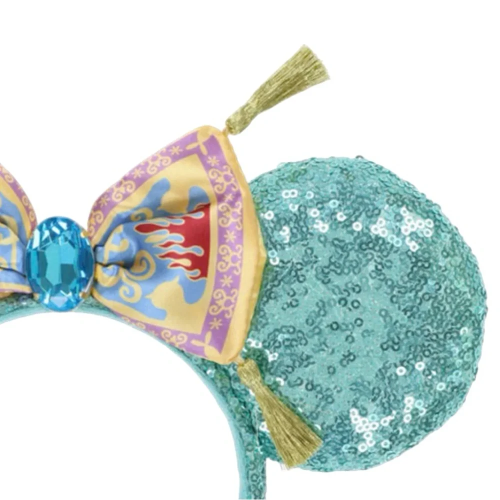 Disney Aladdin Jasmine Princess Magic Carpet Minnie Mouse Sequins Ear Headband